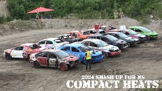 2024 Demolition Derby  Smash Up For MS  Small Car Heats [upl. by Suravart546]