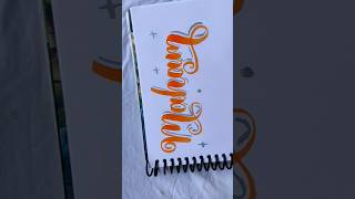 Calligraphy for beginners maham name status  shorts calligraphy handlettering trending viral [upl. by Pravit]