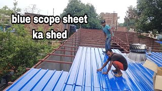 Roof Shed Design and Price for Home  roof trusses making ideas  How to Build MS Steel roof Truss [upl. by Damarra312]