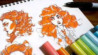 ✤ Sketchbook doodles Realtime sketch session to keep you company  ballpoint pen [upl. by Chemesh]