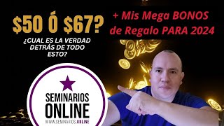 Seminarios Online 50 Dólares Qué Es y Qué Me Ofrece Seminarios Online Revisión 2024 💸 [upl. by Geraldina]