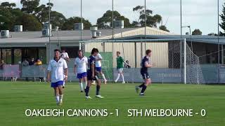 OAKLEIGH CANNON FC VS SOUTH MELBOURNE FC [upl. by Ruelle]