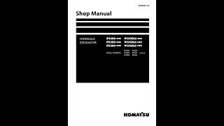 Komatsu PC3008M2 PC300LC8M2 PC3508M2 PC350LC8M2 PC3608M2 PC360LC8M2 Service manual [upl. by Nilyahs770]