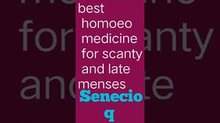 Homoeopathic medicine for scanty menses [upl. by Sutniuq429]