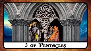 3 of Pentacles Tarot Card Meaning ☆ Reversed Secrets History ☆ [upl. by Rainwater859]