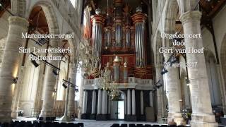 Toccata in f  J Grison  Gert van Hoef in de St Laurenskerk Rotterdam [upl. by Retsevlys]