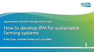 How to develop IPM for sustainable farming systems Agronomists’ Conference 2020 [upl. by Columbyne169]