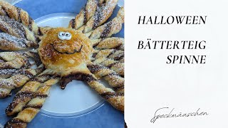 Halloween Blätterteig Spinne [upl. by Anawek]