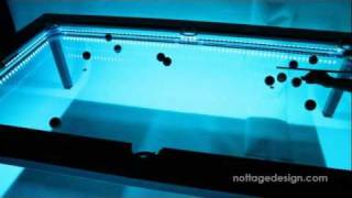 G4 Glass Top Pool Table with LED lighting [upl. by Cailean328]