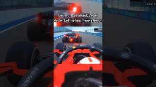 Vettel gives lesson to Leclerc on how to attack f1 f12024 [upl. by Eenrahc136]