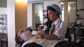 Straight Razor Shave Video [upl. by Eenal]