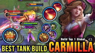 MVP Tank Carmilla Best Tank Build AUTO MVP  Build Top 1 Global Carmilla  MLBB [upl. by Seed]