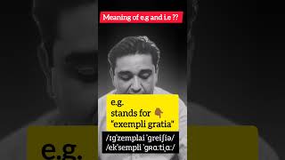 eg Full Form  ie Full Form  eg Meaning  ie Meaning  ie Vs eg  e g ie stand for [upl. by Sharma]