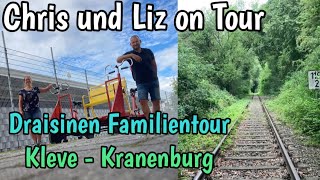 20km Draisinentour Kleve  Kranenburg  Familientour mit der Draisine  Chris und Liz on Tour [upl. by Myrtia564]