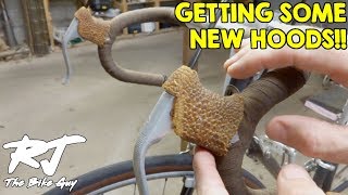 Replacing NonAero Brake HoodsCablesHousings On Vintage Road Bike [upl. by Lavinia]