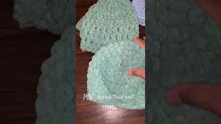 Baby Beanie trial and error 🧶 cutebaby cute crochet beginner [upl. by Pratt472]