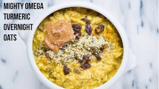 Mighty Omega Turmeric Overnight Oats  Dr McDougalls Right Foods [upl. by Hazaki]