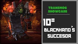 Transmog Showcase Orc Warrior 10 Blackhands Successor [upl. by Drawoh]