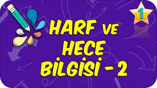 Harf ve Hece Bilgisi 2 Hece ve Hece Sayısı  1Sınıf Türkçe ✏ 🍎 [upl. by Ecniv]