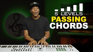 5 Levels Of Passing Chords Piano Tutorial [upl. by Silvie]