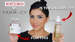 REVIEW BURTS BEES CLEANSING OIL  BURTS BEES VS FARMACY  DUPE ALERT  MagdalineJanet [upl. by Llennoc]