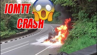 IOM TT Crash Fly by and Top Speed  Highlights [upl. by Yevoc]