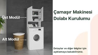 Kapaklı Çamaşır Makinesi Dolabı Kurulumu [upl. by Llerryt883]