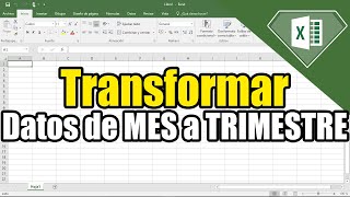 Como Transformar Datos Mensuales a Trimestrales en Excel  Trucos para pasar de mensual a trimestral [upl. by Lednew]