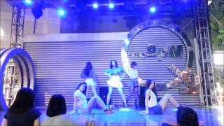 140926 오버스텝 동대문 hello APM part2  AOA 단발머리 짧은치마 dance performance [upl. by Gracia]