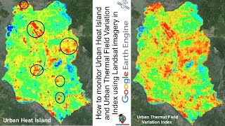 Land surface temperature LST Monitoring using Landsat imagery using Google Earth Engine [upl. by Gardel]