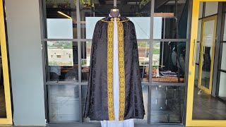 Elegance in every detail PSG Vestments Gothic cope featuring an exquisite braided orphrey [upl. by Dare]