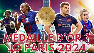 MÉDAILLE DOR POUR LA FRANCE AUX JO DE RUGBY À 7 [upl. by Arocal619]