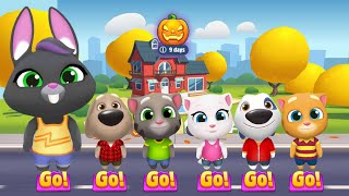 Talking Tom Gold Run Halloween Full Screen All Characters Tom Angela Hank Ginger Ben Becca Gameplay [upl. by Cheslie]