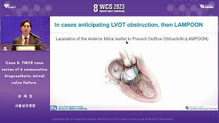 2023 WCS DAY1 CASE8  TMVR case series of 6 consecutive bioprosthetic mitral valve failure 승재호 [upl. by Iddet202]