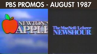 PBS Programming Breaks  August 1987 [upl. by Meirrak]