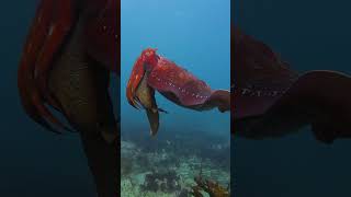 Up Close with a Floating Cuttlefish 🦑🌟 oceanconservancy [upl. by Asilrahc]