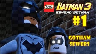 LEGO Batman 3 Beyond Gotham 3DS  Part 1 Gotham Sewers [upl. by Ajiak51]