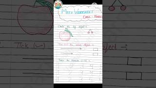 Math Worksheet For Class Nursery  Class Nursery Math Worksheet  Math Worksheet  Nursery Worksheet [upl. by Adnomar]