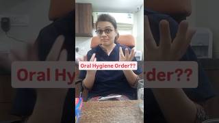 What is the correct Oral Hygiene Order dentist oralhygiene dentalcare shorts trendingshorts [upl. by Lambard]