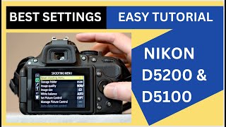 Nikon D5200 amp D5100 Full Tutorial amp Best Setting for Photo amp Video Hindi  Urdu [upl. by Aruol499]