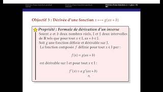 Dérivée dune fonction composée [upl. by Allak]