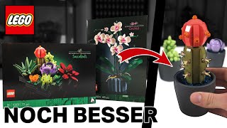 Lego Blumen 2022 Review  GENIALER TIPP 😱 Orchidee 10311 und Sukkulenten 10309 [upl. by Oicapot]