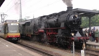 Dampfsonderzug BR 58311 Pfiff und eine V100 Makro [upl. by Harrad]