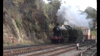 GWR no 2857 skids at Bewdley Ice Rink on Sunday afternoon 25092011 [upl. by Felecia]