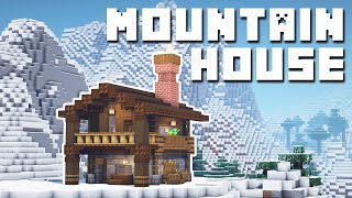 Minecraft  Mountain House Tutorial How to Build [upl. by Nessnaj331]