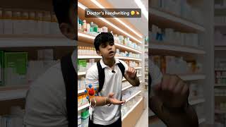 Doctors handwriting 🤔💊 shorts youtubeshorts funny [upl. by Fonda805]