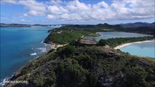 Deep Bay  Antigua  Fort Barrington  Shipwreck Andes [upl. by Ardien837]