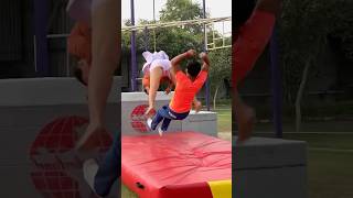 Yeh Kisne Kiya😱😱 gymnast flip stunt backflip song shorts short cut form [upl. by Vandyke]