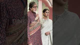 Amitabh Bachchan amp his grand daughter Navya looking REGAL 🥹  shorts wedding [upl. by Adniroc213]