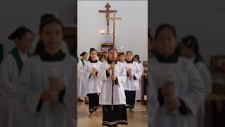 Perarakan Meriah Petugas Liturgi Gereja Katolik 💝 [upl. by Enelra]